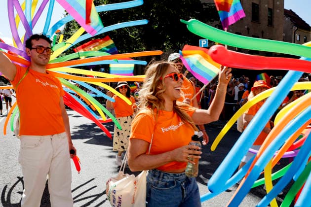 STOCKHOLM, SWEDEN 20260801 The Pride parade runs from Norr Mälarstrand to Slussen during this year s Stockholm Pride STOCKHOLM SWEDEN x11700x  Copyright: xMagnusxGrimstedt TTx STOCKHOLM PRIDE O5LJhvihJSQ