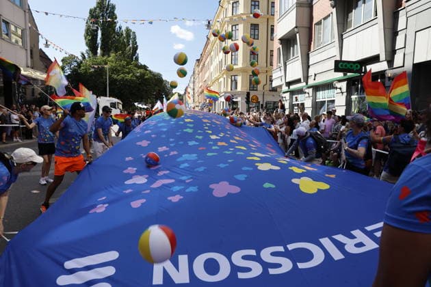STOCKHOLM, SWEDEN 20260801 The Pride parade runs from Norr Mälarstrand to Slussen during this year s Stockholm Pride STOCKHOLM SWEDEN x11700x  Copyright: xMagnusxGrimstedt TTx STOCKHOLM PRIDE 5PO_a03TqRw