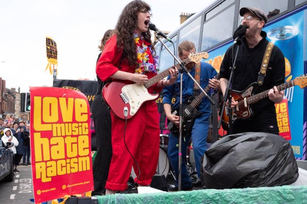 August 1, 2026, Glasgow, Scotland, UK: Hundreds of people took part in this years Govanhill International Festival & Carnival parade, a community-led anti-racist arts and cultural event organised by the Govanhill Baths Community Trust. The annual festival, themed Solidarity this year, was founded in response to racist attacks in the area. Glasgow UK  - ZUMAs357 20260801_zip_s357_015 Copyright: xCameronxScottx