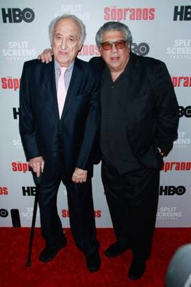 **FILE PHOTO** Vincent Pastore Has Passed Away. NEW YORK, NY - JANUARY 9: Jerry Adler and Vincent Pastore at The Sopranos 20th Anniversary Panel Discussion at SVA Theater on January 9, 2019 in New York City. Copyright: xDiegoxCorredor MediaPunchx