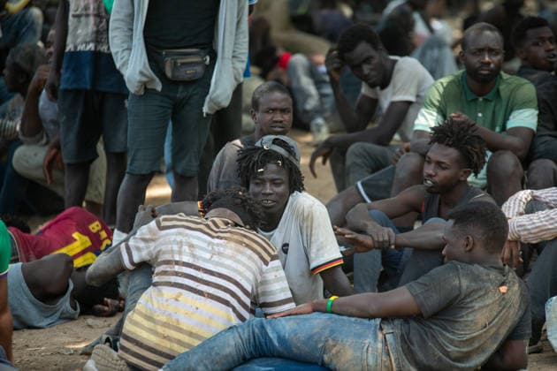 August 1, 2026, Ceuta, Ceuta, Spain: The Ceuta Temporary Immigrant Stay Center (CETI) is currently facing extreme tension and severe overcrowding, reaching a state of absolute collapse. The facility has been forced to close its doors to new male arrivals due to a critical lack of space. Ceuta Spain - ZUMAd308 20260801_zsp_d308_091 Copyright: xJuanxCarlosxLucasx