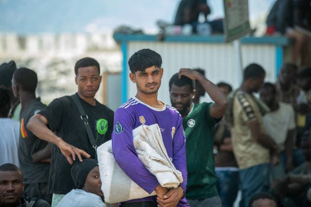 August 1, 2026, Ceuta, Ceuta, Spain: The Ceuta Temporary Immigrant Stay Center (CETI) is currently facing extreme tension and severe overcrowding, reaching a state of absolute collapse. The facility has been forced to close its doors to new male arrivals due to a critical lack of space. Ceuta Spain - ZUMAd308 20260801_zsp_d308_092 Copyright: xJuanxCarlosxLucasx