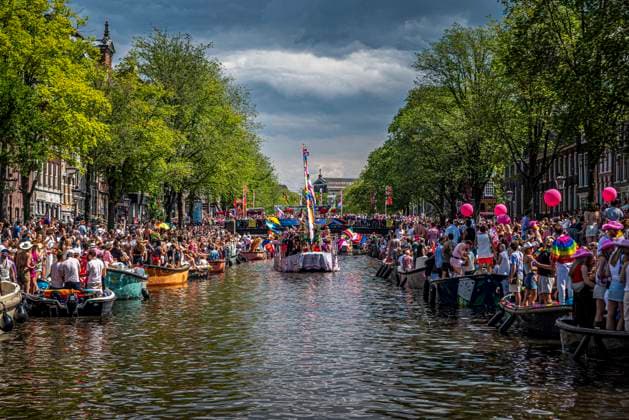 August 1, 2026, Amsterdam, North Holland, Netherlands: August 1, 2026, Amsterdam, the Netherlands. Hundreds of thousands of spectators joined the 30th edition of the Pride Canal Parade, the highlight of WorldPride Amsterdam 2026. This yearÃ¢â‚¬â ¢s parade also included the WorldPride Stadium grandstand, with seating for approximately 10,000 people to watch as floats pass. Amsterdam Netherlands - ZUMAp202 20260801_zip_p202_026 Copyright: xJamesxPetermeierx