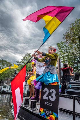 August 1, 2026, Amsterdam, North Holland, Netherlands: August 1, 2026, Amsterdam, the Netherlands. Hundreds of thousands of spectators joined the 30th edition of the Pride Canal Parade, the highlight of WorldPride Amsterdam 2026. This yearÃ¢â‚¬â ¢s parade also included the WorldPride Stadium grandstand, with seating for approximately 10,000 people to watch as floats pass. Amsterdam Netherlands - ZUMAp202 20260801_zip_p202_053 Copyright: xJamesxPetermeierx