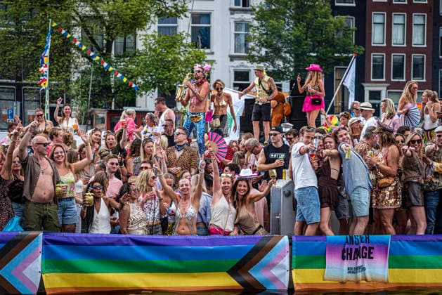 August 1, 2026, Amsterdam, North Holland, Netherlands: August 1, 2026, Amsterdam, the Netherlands. Hundreds of thousands of spectators joined the 30th edition of the Pride Canal Parade, the highlight of WorldPride Amsterdam 2026. This yearÃ¢â‚¬â ¢s parade also included the WorldPride Stadium grandstand, with seating for approximately 10,000 people to watch as floats pass. Amsterdam Netherlands - ZUMAp202 20260801_zip_p202_059 Copyright: xJamesxPetermeierx