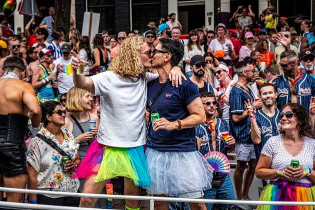 August 1, 2026, Amsterdam, North Holland, Netherlands: August 1, 2026, Amsterdam, the Netherlands. Hundreds of thousands of spectators joined the 30th edition of the Pride Canal Parade, the highlight of WorldPride Amsterdam 2026. This yearâ€⠢s parade also included the WorldPride Stadium grandstand, with seating for approximately 10,000 people to watch as floats pass. Amsterdam Netherlands - ZUMAp202 20260801_zip_p202_070 Copyright: xJamesxPetermeierx
