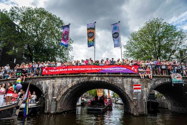 August 1, 2026, Amsterdam, North Holland, Netherlands: August 1, 2026, Amsterdam, the Netherlands. Hundreds of thousands of spectators joined the 30th edition of the Pride Canal Parade, the highlight of WorldPride Amsterdam 2026. This yearâ€⠢s parade also included the WorldPride Stadium grandstand, with seating for approximately 10,000 people to watch as floats pass. Amsterdam Netherlands - ZUMAp202 20260801_zip_p202_076 Copyright: xJamesxPetermeierx