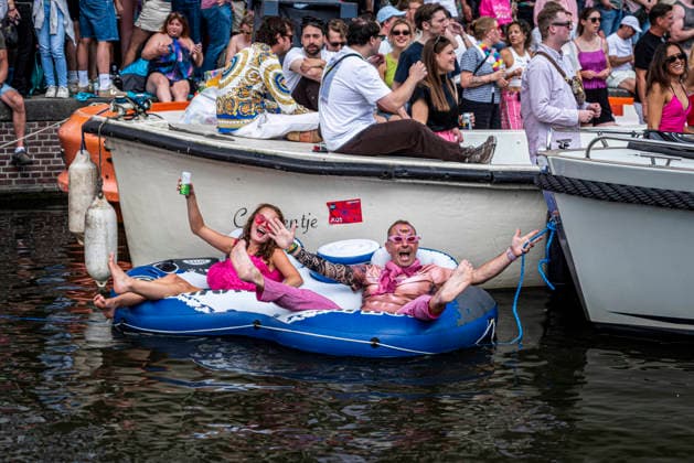 August 1, 2026, Amsterdam, North Holland, Netherlands: August 1, 2026, Amsterdam, the Netherlands. Hundreds of thousands of spectators joined the 30th edition of the Pride Canal Parade, the highlight of WorldPride Amsterdam 2026. This yearâ€⠢s parade also included the WorldPride Stadium grandstand, with seating for approximately 10,000 people to watch as floats pass. Amsterdam Netherlands - ZUMAp202 20260801_zip_p202_092 Copyright: xJamesxPetermeierx