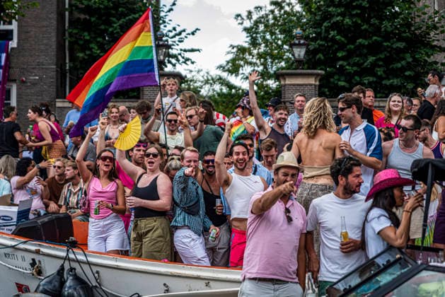 August 1, 2026, Amsterdam, North Holland, Netherlands: August 1, 2026, Amsterdam, the Netherlands. Hundreds of thousands of spectators joined the 30th edition of the Pride Canal Parade, the highlight of WorldPride Amsterdam 2026. This yearâ€⠢s parade also included the WorldPride Stadium grandstand, with seating for approximately 10,000 people to watch as floats pass. Amsterdam Netherlands - ZUMAp202 20260801_zip_p202_103 Copyright: xJamesxPetermeierx