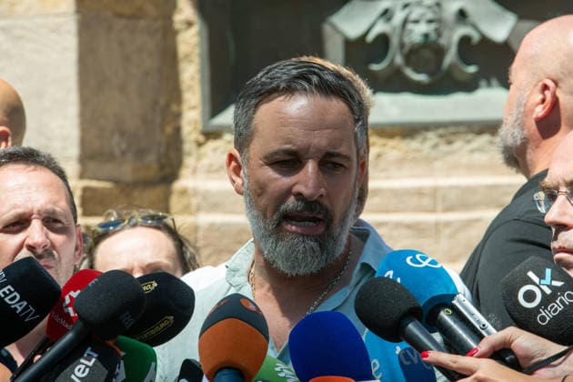 August 2, 2026, Madrid, Madrid, Spain: Santiago Abascal, leader of SpainÃ¢â‚¬â ¢s far-right Vox party, has arrived in Ceuta today alongside regional party president Juan Sergio Redondo to assess the severe border crisis on the ground. Madrid Spain - ZUMAd308 20260802_zsp_d308_070 Copyright: xJuanxCarlosxLucasx