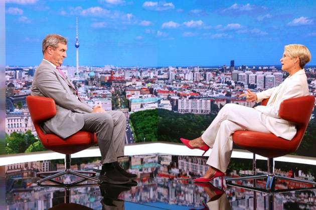 Berlin, Germany, August 2, 2026 ARD Capital Studio Summer Interview with Markus Söder, Minister-President of Bavaria (CSU), in an interview with Anna Engelke Copyright: xdtsxNachrichtenagenturx dts_129188