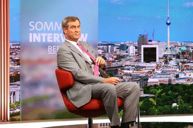 Berlin, Germany, August 2, 2026 ARD Capital Studio Summer Interview with Markus Söder, Minister-President of Bavaria (CSU) Copyright: xdtsxNachrichtenagenturx dts_129190