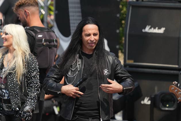 ZDF Fernsehgarten 2026: DORO Pesch and Bülent Ceylan at the ZDF Fernsehgarten, themed Rock im Garten, on August 2, 2026, in Mainz, Rhineland-Palatinate, ZDF Fernsehgarten