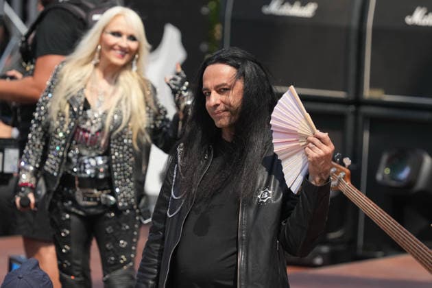 ZDF Fernsehgarten 2026: DORO Pesch and Bülent Ceylan at the ZDF Fernsehgarten, themed Rock im Garten, on August 2, 2026, in Mainz, Rhineland-Palatinate, ZDF Fernsehgarten