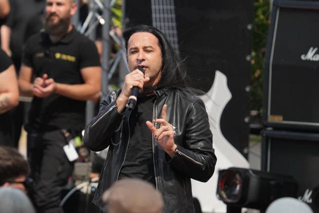 ZDF Fernsehgarten 2026: DORO Pesch and Bülent Ceylan at the ZDF Fernsehgarten, themed Rock im Garten, on August 2, 2026, in Mainz, Rhineland-Palatinate, ZDF Fernsehgarten