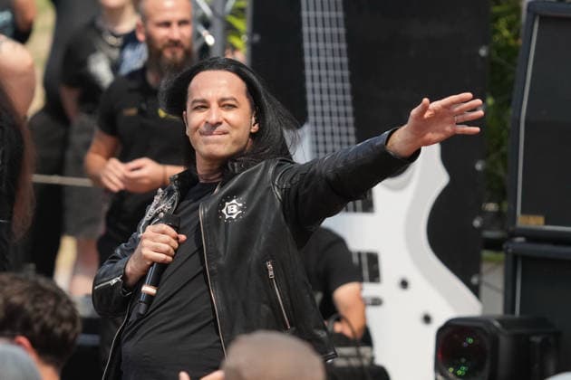 ZDF Fernsehgarten 2026: DORO Pesch and Bülent Ceylan at the ZDF Fernsehgarten, themed Rock im Garten, on August 2, 2026, in Mainz, Rhineland-Palatinate, ZDF Fernsehgarten