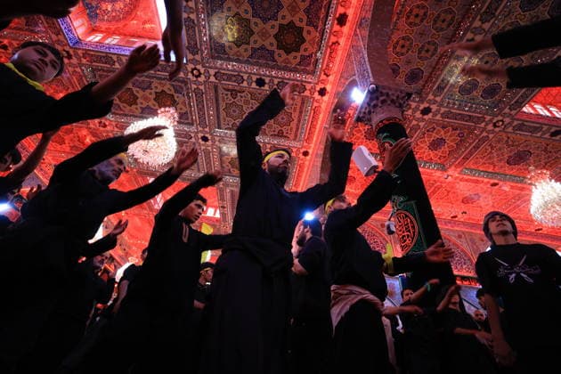 Arbaeen commemorations in Karbala KARBALA, IRAQ - AUGUST 2: Shiite Muslims gather between the shrines of Imam Hussein and his brother, Imam Abbas, to take part in mourning processions during the annual Arbaeen commemorations in Karbala, Iraq, on August 2, 2026. Arbaeen marks the 40th day after Ashura and commemorates the 7th-century martyrdom of Hazrat Hussein, the grandson of Prophet Muhammad, along with 72 of his companions at the Battle of Karbala. Millions of local and international pilgrims converge on the holy city each year to participate in the rituals, which are marked by lamentations and the recitation of elegies. Murtadha Al-Sudani Anadolu Karbala Iraq. Editorial use only. Please get in touch for any other usage.  Copyright: x2026xAnadoluxMurtadhaxAl-Sudanix