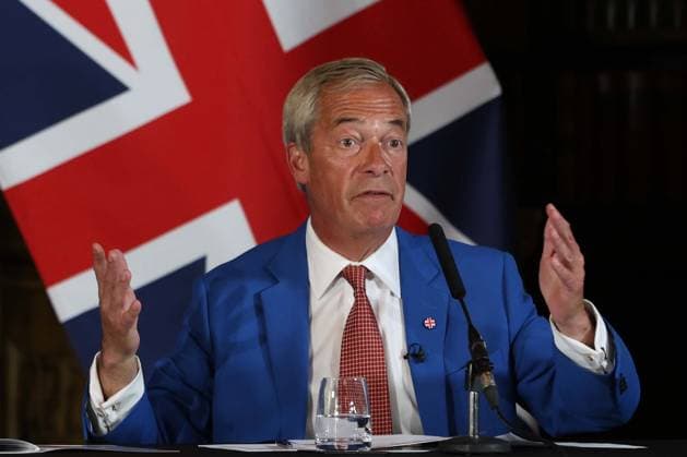 August 3, 2026, London, England, United Kingdom: Reform UK Leader NIGEL FARAGE speaks during a press conference at the Royal Horseguards Hotel in London, where Reform UK announced its proposed Operation Fortress plan aimed at tackling small boat crossings by deploying the Royal Navy. London United Kingdom  - ZUMAa279 20260803_zsp_a279_030 Copyright: xZeynepxDemirxAslimx