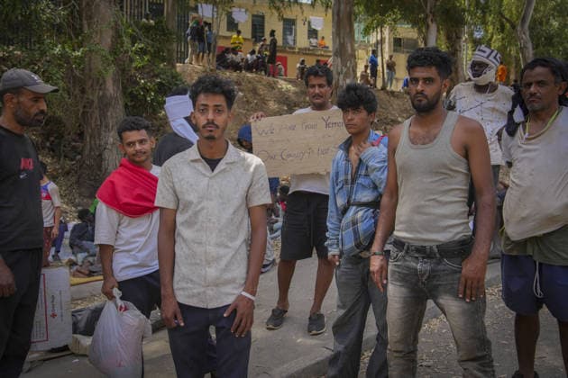 Migrant crisis in Cueta 03.08.2026. 03 08 26..An unprecedented border crisis has hit the Spanish North African enclave of Ceuta, where an estimated 60,000 migrants crossed from Morocco.  Copyright: xIanxWhittakerx NINTCHDBPICT001099241186