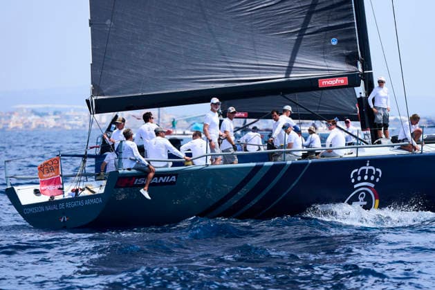 August 4, 2026, Bahia De Palma, Balearic Islands, Spain: King Felipe VI of Spain competes on board of Ã¢â‚¬ËœHispaniaÃ¢â‚¬â ¢ during 44th Copa del Rey MAPFRE Sailing Cup, day 1 at Real Club Nautico de Palma on August 4, 2026 in Bahia de Palma, Spain .The Spanish Navy sailing yacht Ã¢â‚¬ËœHispaniaÃ¢â‚¬â ¢ races in the 44th Copa del Rey MAPFRE Sailing Cup, replacing the Aifos, the yacht King Felipe VI has raced for nearly 20 years Bahia De Palma Spain  - ZUMAg15_ 20260804_zaf_g15_055 Copyright: xJackxAbuinx