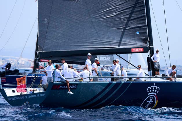 August 4, 2026, Bahia De Palma, Balearic Islands, Spain: King Felipe VI of Spain competes on board of Ã¢â‚¬ËœHispaniaÃ¢â‚¬â ¢ during 44th Copa del Rey MAPFRE Sailing Cup, day 1 at Real Club Nautico de Palma on August 4, 2026 in Bahia de Palma, Spain .The Spanish Navy sailing yacht Ã¢â‚¬ËœHispaniaÃ¢â‚¬â ¢ races in the 44th Copa del Rey MAPFRE Sailing Cup, replacing the Aifos, the yacht King Felipe VI has raced for nearly 20 years Bahia De Palma Spain  - ZUMAg15_ 20260804_zaf_g15_060 Copyright: xJackxAbuinx