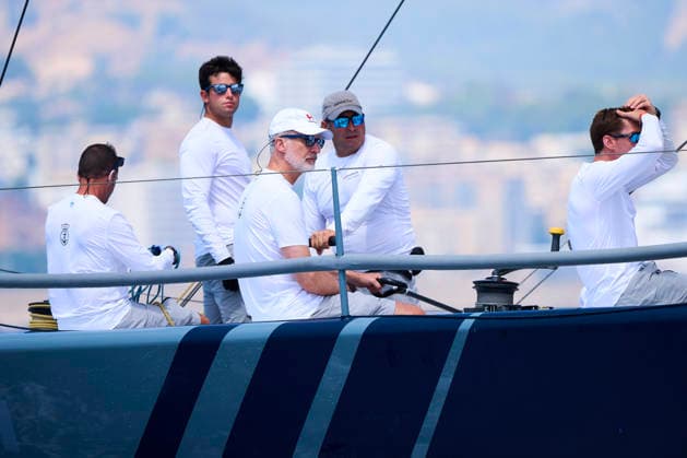 August 4, 2026, Bahia De Palma, Balearic Islands, Spain: King Felipe VI of Spain competes on board of Ã¢â‚¬ËœHispaniaÃ¢â‚¬â ¢ during 44th Copa del Rey MAPFRE Sailing Cup, day 1 at Real Club Nautico de Palma on August 4, 2026 in Bahia de Palma, Spain .The Spanish Navy sailing yacht Ã¢â‚¬ËœHispaniaÃ¢â‚¬â ¢ races in the 44th Copa del Rey MAPFRE Sailing Cup, replacing the Aifos, the yacht King Felipe VI has raced for nearly 20 years Bahia De Palma Spain  - ZUMAg15_ 20260804_zaf_g15_077 Copyright: xJackxAbuinx