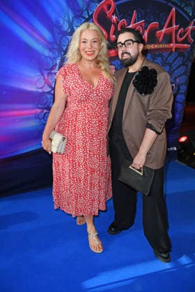 Caterina Pogorzelski and Steven Preisner at the premiere of SISTER ACT: THE HEAVENLY MUSICAL at the Bluemax Theater in Berlin on August 4, 2026