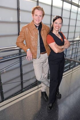 Johannes Heinrichs with his wife Nadja Jo Klapper at the premiere of SISTER ACT: THE HEAVENLY MUSICAL at the Bluemax Theater in Berlin on August 4, 2026