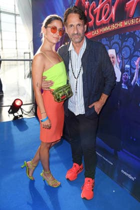 Zora Alber and Falk Willy Wild at the premiere of SISTER ACT: THE HEAVENLY MUSICAL at the Bluemax Theater in Berlin on August 4, 2026