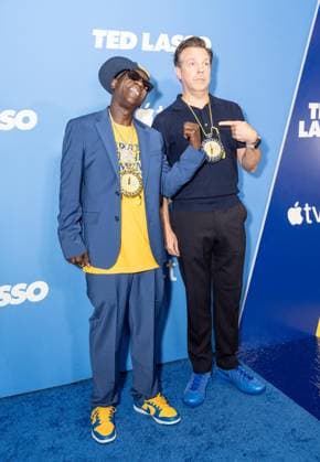 August 4, 2026, Bronx, New York, USA: Flavor Flav and Jason Sudeikis attend premiere of Apple TV Ted Lasso Season 4 at BAM Harvey Theater in New York, NY on August 4, 2026. Bronx USA - ZUMAr339 20260804_znp_r339_116 Copyright: xLevxRadinx