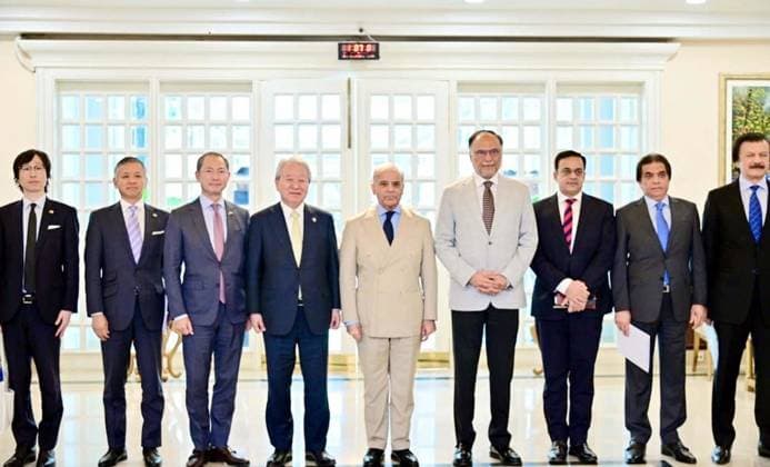 August 5, 2026, Pakistan: Prime Minister Muhammad Shehbaz Sharif Meets with Japan International Cooperation Agency President Dr. Tanaka Akihiko in Islamabad Pakistan  - ZUMAas3_ 20260805_zaf_as3_014 Copyright: xPPIx