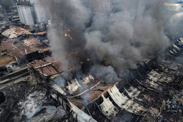 Santiago, August 5, 2026 Aerial view of the aftermath of the chemical fire that affected the Panimex company, located at the intersection of Las Esteras Sur and Route 5 North in the municipality of Quilicura Diego Martin Aton Chile, Aton 1178309 jpeg  Copyright: DIEGOxMARTIN ATONxCHILE