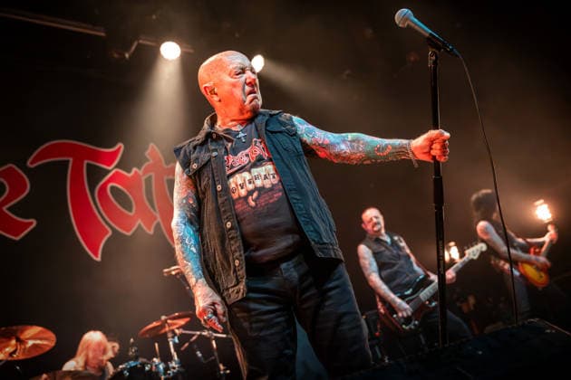 Rose Tattoo Oslo, Norway. 01st, August 2026. The Australian rock band Rose Tattoo performs a live concert at Rockefeller in Oslo. Here vocalist Angry Anderson is seen live on stage. Norway, Oslo, Oslo, Rockefeller  Copyright: xGonzalesxPhoto TerjexDokkenx