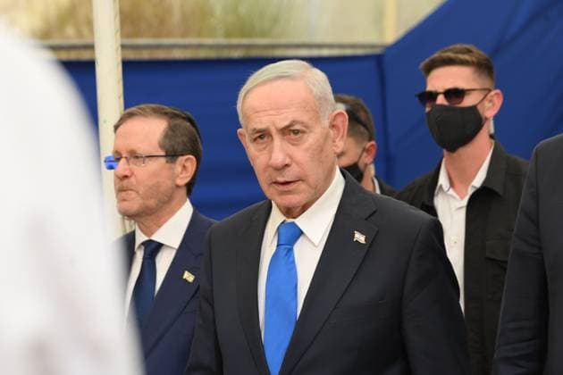August 5, 2026, Jerusalem, Israel: JERUSALEM, ISRAEL Ã¢â‚¬ AUGUST 5, 2026: Israeli Prime Minister Benjamin Netanyahu attends the reinterment ceremony for the remains of the grandparents of Theodor (Benjamin Ze ev) Herzzl, the founder of modern political Zionism, during an official ceremony in Jerusalem on august 5, 2026. Jerusalem Israel - ZUMAq101 20260805_zna_q101_072 Copyright: xPaulinaxPatimerx