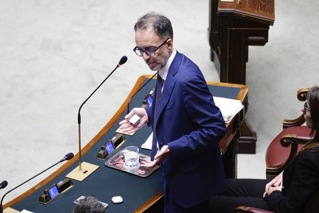 IPP Photo by Marco Mattei, Rome, August 5, 2026: Chamber of Deputies debate and vote on the authorization to seize Delmastro’s chat records. Pictured: Federico Gianassi, a politician from the Democratic Party. Italy Photo Press World Copyright