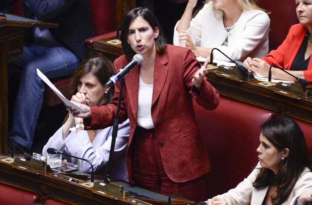 IPP Photo by Marco Mattei, Rome, August 5, 2026: Chamber of Deputies debate and vote on the authorization to seize Delmastro’s chat records. Pictured: Elly Schlein. Italy Photo Press World. Copyright