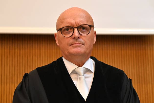 Judge Michael HOEHNE, single image, cropped close-up, portrait, Judgment in the criminal case against Farhad Noori for murder, among other charges, on Seidlstrasse on August 6, 2026, before the Munich Higher Regional Court