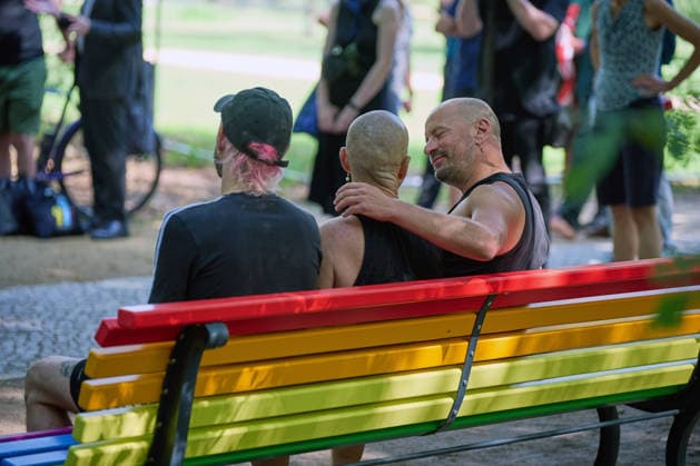 Following the attack on Berlin’s Christopher Street Day (CSD), a new tree will be planted on Thursday, August 6, 2026, at the site of the attack in Tiergarten. A French maple will replace the tree which was felled as a result of Copyright: epd-bild ChristianxDitsch D26D0806CSDAnschlagGedenkort111542
