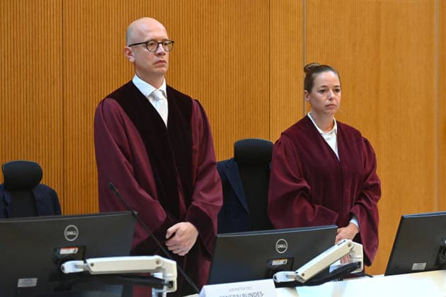 Federal Prosecutor David RADEMACHER, Office of the Federal Prosecutor General; Judgment in the criminal proceedings against Farhad Noori for murder, among other charges, on Seidlstrasse on August 6, 2026, before the Munich Higher Regional Court