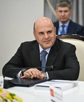 Kyrgyzstan Eurasian Intergovernmental Council 9218194 06.08.2026 Russian Prime Minister Mikhail Mishustin attends a narrow format meeting of the Eurasian Intergovernmental Council in Cholpon-Ata, Kyrgyzstan. Alexander Miridonov Sputnik Cholpon-Ata Kyrgyzstan  Copyright: xAlexanderxMiridonovx