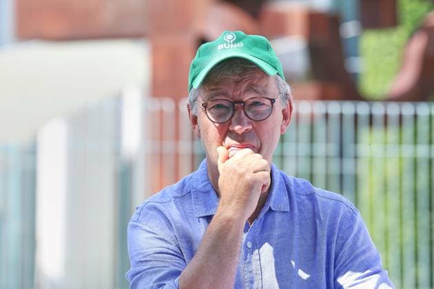 Berlin, Germany, August 6, 2026 Federal Chancellery Climate Alliance Calls for Heat Summit BUND Chairman Olaf Bandt Copyright: xdtsxNachrichtenagenturx dts_129453
