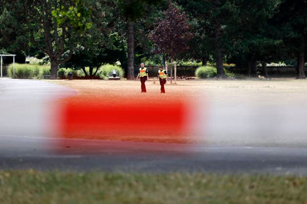 View of the cordoned-off area of the Rheinpark on the Rhine. Due to low water levels, a World War II bomb was found in the Rhine near Cologne-Deutz. The American 5-zentner bomb is scheduled to be defused today. Everything Copyright: xChristophxHardtx