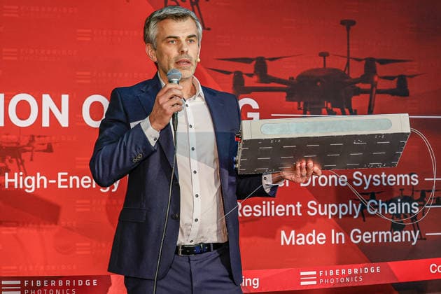 FiberBridge Photonics Begins Mass Production of High-Power Military Laser Systems for Drone Defense Mass production of high-power military laser systems for drone defense in the European and international defense industries, Defense against drone swarms Dr. In