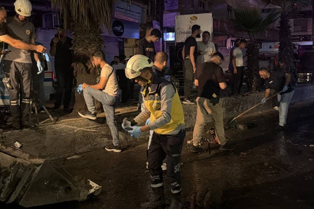 Explosion in Damascus DAMASCUS, SYRIA - AUGUST 6: A view of the scene following an explosion caused by an improvised explosive device (IED) targeted a minibus in the Jaramana neighborhood of Damascus, Syria on August 6, 2026. Casualties and injuries were reported following the blast. Civil Defense (White Helmets) teams arrived at the scene and launched search and rescue efforts. Ahmet Karaahmet Anadolu Damascus Syria. Editorial use only. Please get in touch for any other usage.  Copyright: x2026xAnadoluxAhmetxKaraahmetx