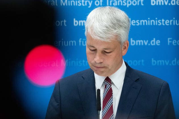 Federal Minister of Transportation Steffen BILGER during the press conference Federal Minister of Transportation Steffen Bilger Hosts High-Level Meeting on Low Water Levels on August 6, 2026, Bonn, Germany,