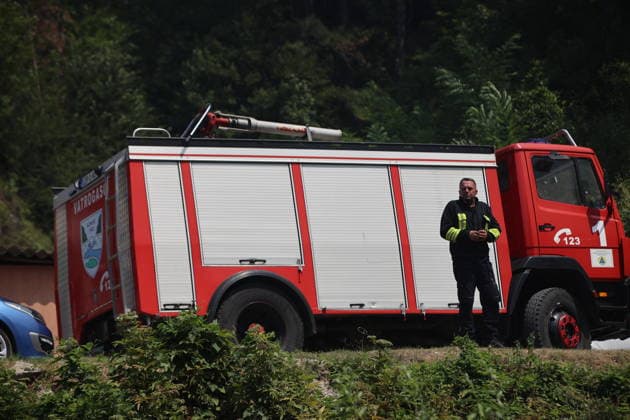 Wildfire in Konjic, Bosnia and Herzegovina KONJIC, BOSNIA AND HERZEGOVINA - AUGUST 07: Firefighters battle the wildfire in Konjic, Bosnia and Herzegovina on August 07, 2026. Elman Omic Anadolu Konjic Bosnia and Herzegovina. Editorial use only. Please get in touch for any other usage.  Copyright: x2026xAnadoluxElmanxOmicx