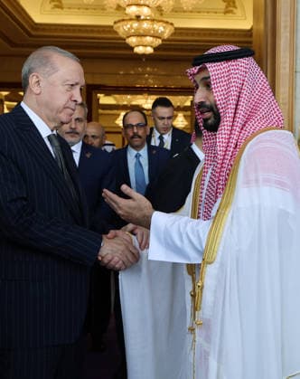 Turkish President Recep Tayyip Erdogan in Saudi Arabia MECCA, SAUDI ARABIA - AUGUST 7: (----EDITORIAL USE ONLY - MANDATORY CREDIT - TURKISH PRESIDENCY MURAT CETINMUHURDAR HANDOUT - NO MARKETING NO ADVERTISING CAMPAIGNS - DISTRIBUTED AS A SERVICE TO CLIENTS----) Turkish President Recep Tayyip Erdogan (L) is seen off by Saudi Crown Prince Mohammed bin Salman (R) following his official contacts in Saudi Arabia, in Mecca, Saudi Arabia, on August 7, 2026. TUR Presidency Murat Cetinmuhurdar Handout Anadolu Mecca Saudi Arabia. Editorial use only. Please get in touch for any other usage.  Copyright: x2026xAnadoluxTURxPresidencyx MuratxCetinmuhurdarx xHandoutx
