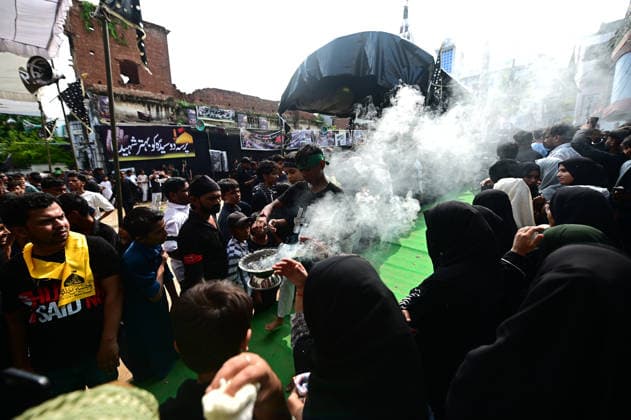 August 7, 2026, Prayagraj, Uttar Pradesh, India: Prayagraj: Muslims take part in 72 Taboot procession following Muharram month, in Prayagraj on Friday, August 7, 2026. Prayagraj India  - ZUMAv115 20260807_zap_v115_014 Copyright: xPrabhatxKumarxVermax