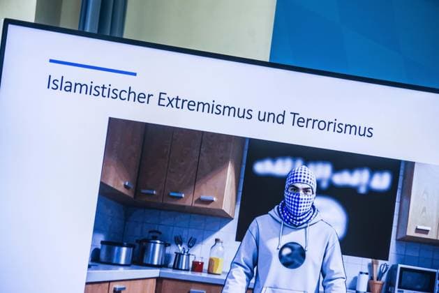 August 11, 2026, Munich, Bavaria, Germany: The Bavarian Verfassungsschutz (Secret Service, Office for the Protection of the Constitution) released its half-year report detailing the current threats to Bavaria and the country. The latest threats includes upticks in espionage, saboteurs, Islamist extremism and terror, as well as movements that seek to split society. Recent cases, such as the CSD attack in Berlin and the drone with explosives found at a Leipzig airport, have raised alert and readiness levels against all threats. Munich Germany - ZUMAb160 20260811_abp_b160_001 Copyright: xSachellexBabbarx
