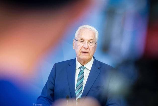 August 11, 2026, Munich, Bavaria, Germany: Bavarian Interior Minister JOACHIM HERRMANN. The Bavarian Verfassungsschutz (Secret Service, Office for the Protection of the Constitution) released its half-year report detailing the current threats to Bavaria and the country. The latest threats includes upticks in espionage, saboteurs, Islamist extremism and terror, as well as movements that seek to split society. Recent cases, such as the CSD attack in Berlin and the drone with explosives found at a Leipzig airport, have raised alert and readiness levels against all threats. Munich Germany  - ZUMAb160 20260811_abp_b160_014 Copyright: xSachellexBabbarx